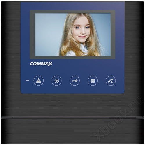 Commax CDV-43M(Metalo) черный вид спереди