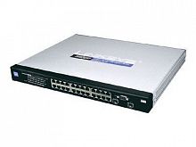 Linksys SRW2024P-EU 10/100/1000 24-портовый с 2-я портами miniGBIC управляемый с PoE.