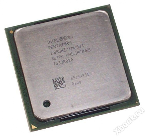 Intel Pentium IV 2800Mhz (1024/533/1.385v) s478 SL7PK вид спереди