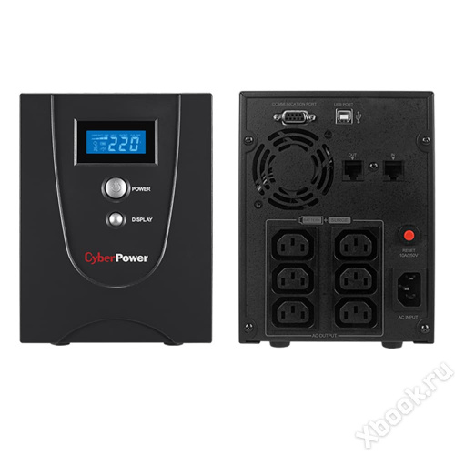 CyberPower VALUE1500EILCD 1500VA/900W вид спереди