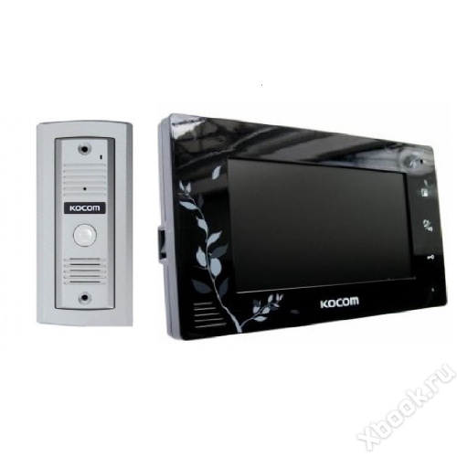 Kocom KCV-A374SD LE (черный) + KC-MC20 вид спереди
