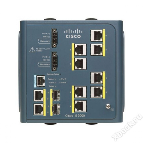 Cisco Industrial Ethernet IE-3000-8TC вид спереди