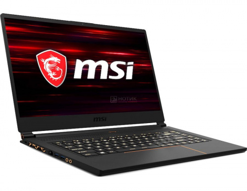 Игровой мощный ноутбук MSI GS65 8SE-090RU Stealth 9S7-16Q411-090 вид сбоку